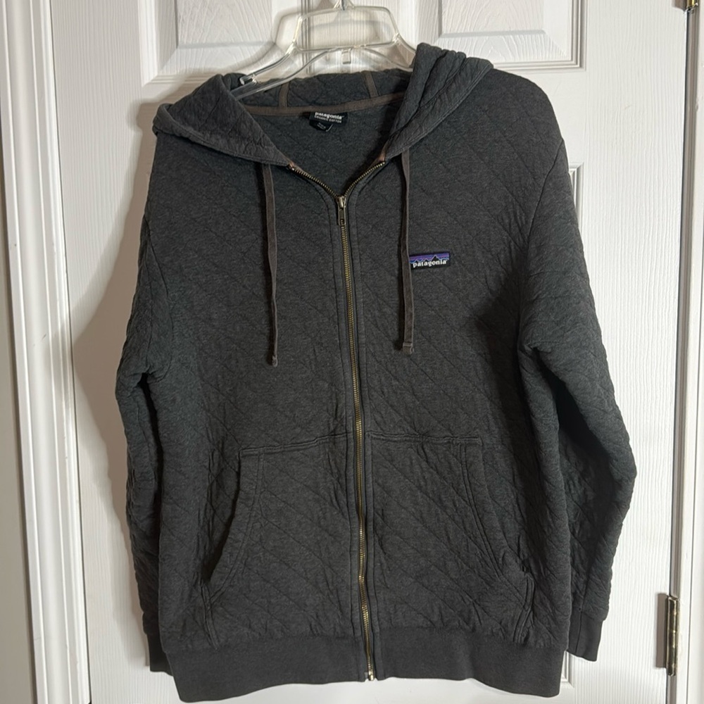 Patagonia Men’s Organic Cotton Quilted Hoody Size M